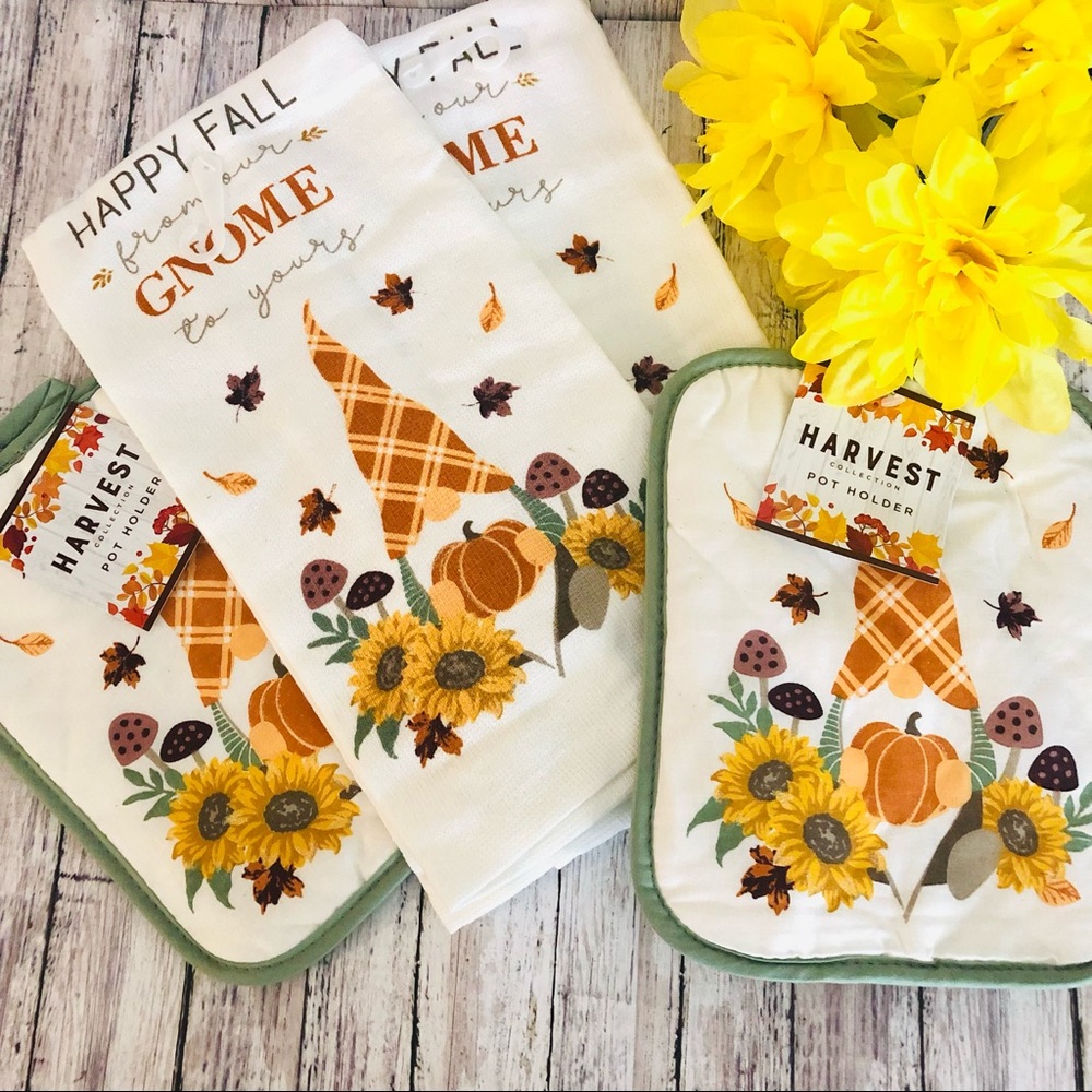 Gnome 4Pc Set “Happy Fall From Our Gnome to Yours” 🍄